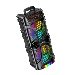 Boxă wireless cu lumină colorată kakusiga kk-8213 jixian, neagră