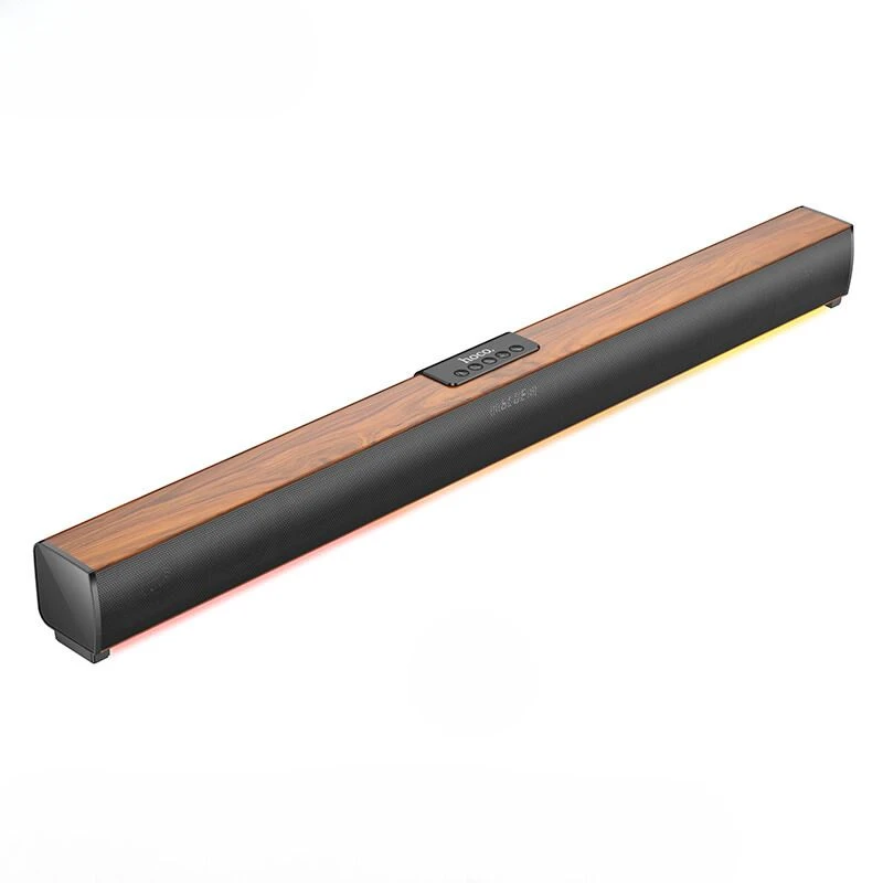 Колонка hoco ds56 bamboo atmosphere light (ес) коричневого цвета 3
