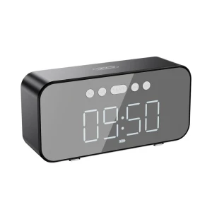 Boxă bluetooth cu ceas și oglindă xo f41, neagră Thumbnail 2
