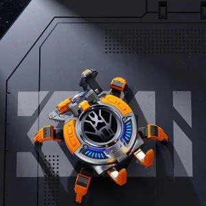 Boxă bluetooth xo f52 în formă de crab, portocalie Thumbnail 3
