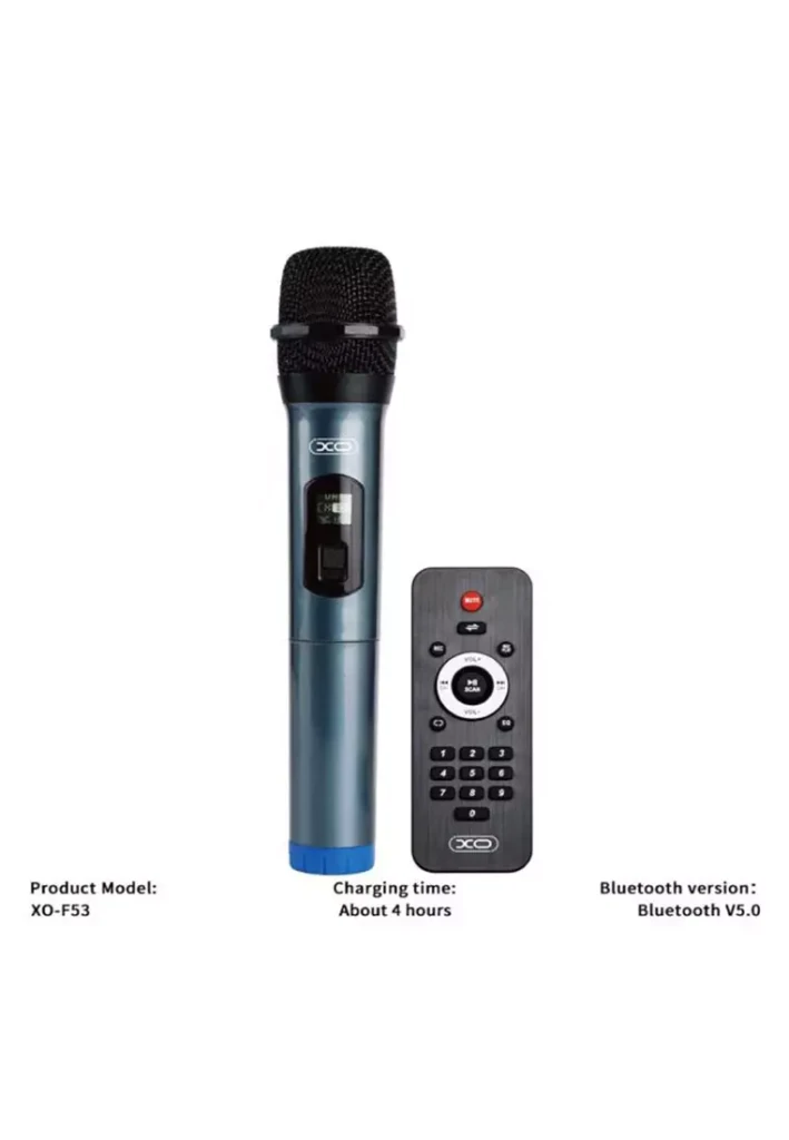 Boxă bluetooth xo f53 star shepherd eu de 8 inci, rgb, 40 w (cu telecomandă + microfon wireless*1), neagră 3