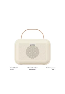 Boxă karaoke cu lumină rece xo f54 lapis lazuli 20w (cu microfon*1) bej Thumbnail 2