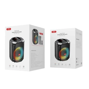 Boxă bluetooth xo f48 dual wheat phantom rgb de 8" 40w (cu telecomandă) neagră
