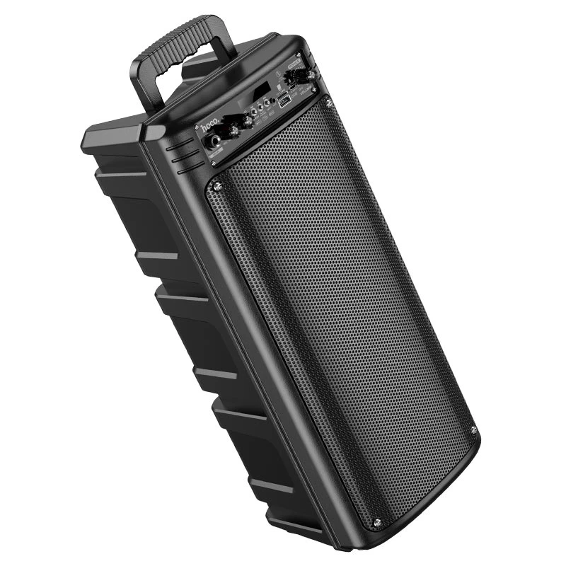 Уличная bluetooth-колонка hoco bs52 с волнистым корпусом, черная. 2