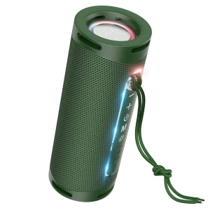 Спортивная bluetooth-колонка hoco hc9 dazzling pulse, темно-зеленая.
