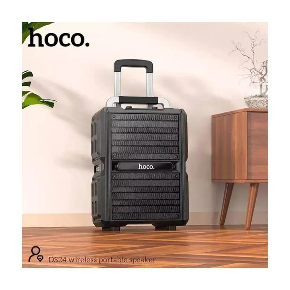 Беспроводная портативная колонка hoco ds24, черная. 4