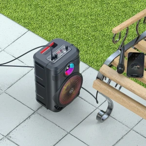 Boxă bluetooth de exterior hoco bs46 mature, neagră Thumbnail 6