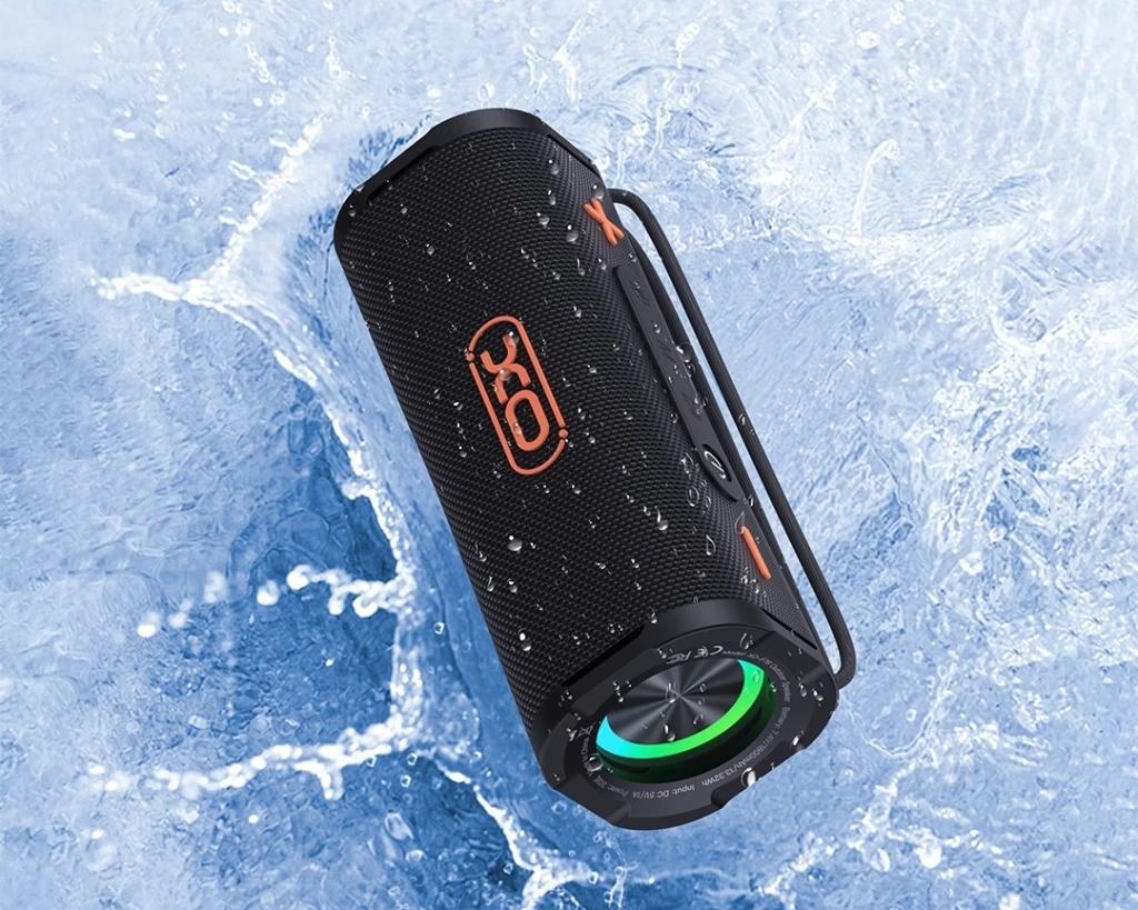Xo f76 портативная беспроводная уличная динамическая rgb-колонка, черная 2