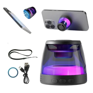 Xo f62 mini căști audio bluetooth portabile magnetice 5w (accesorii: inel magnetic + șnur de prindere + cablu de date) Thumbnail 4