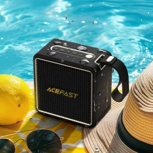 Boxă wireless portabilă acefast k3 nano, neagră
