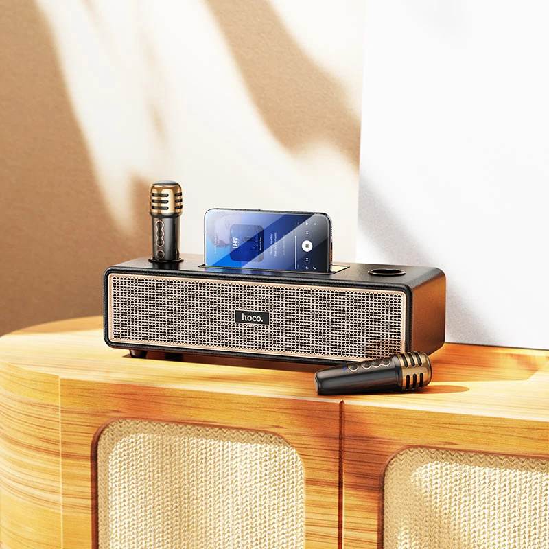 Hoco bs63 graceful boxe bluetooth wireless cu microfon dual, negre 2