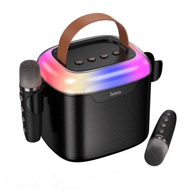 Акустическая система hoco ds69 vessel rgb bt с двумя микрофонами, черная. 3