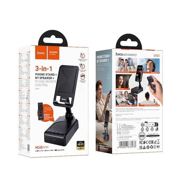 Акустическая система hoco hc45 wave bt, черная. 3