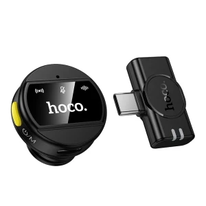 Беспроводной микрофон hoco l21 charm, разъем type-c, черный. Thumbnail 2
