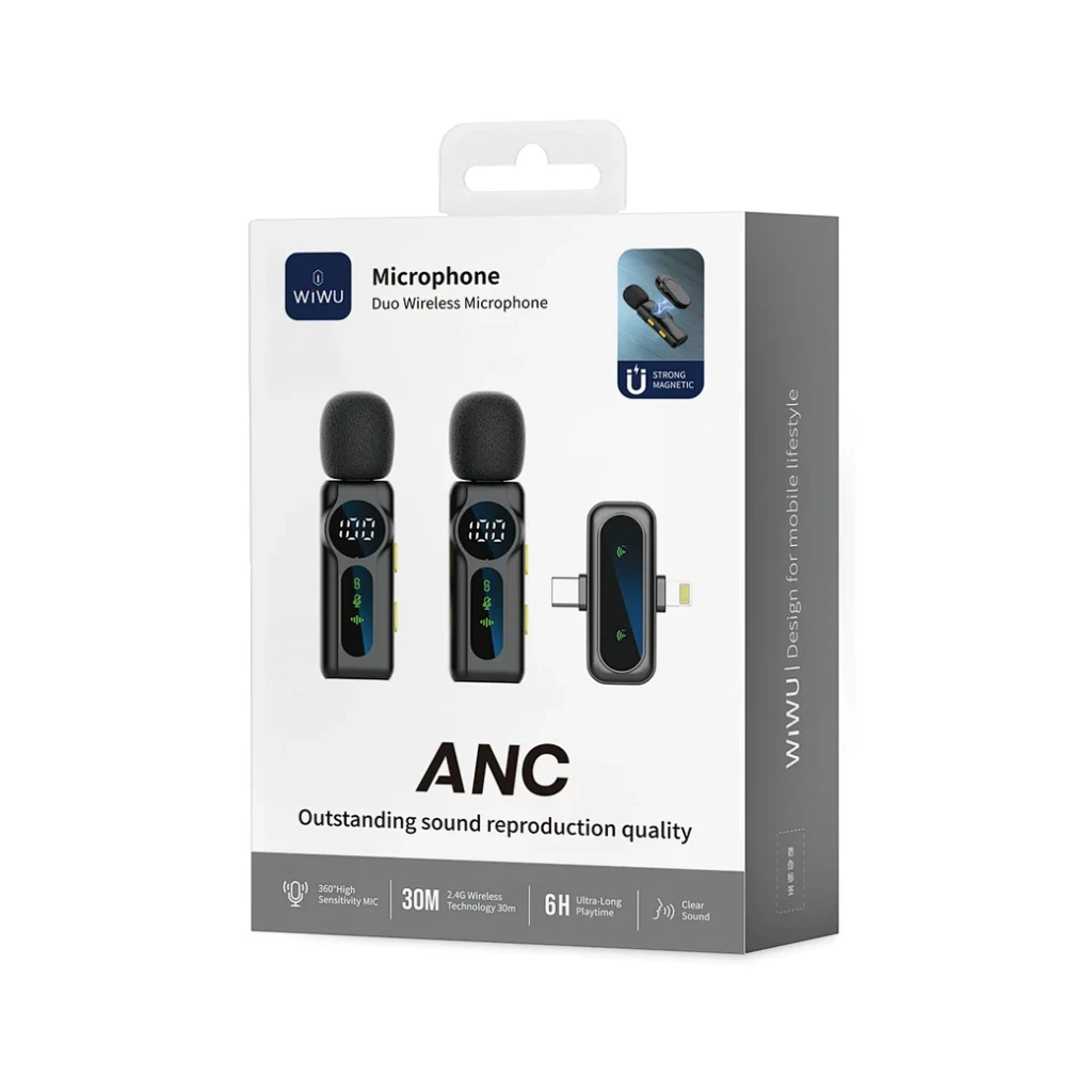 Микрофон wiwu anc wi-wm007 черный 2
