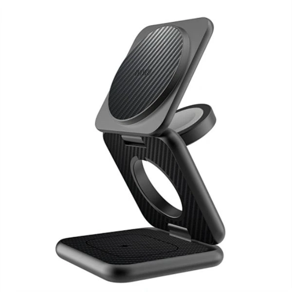 Încărcător wireless wiwu mag go 3 în 1 wi-w035 negru 2
