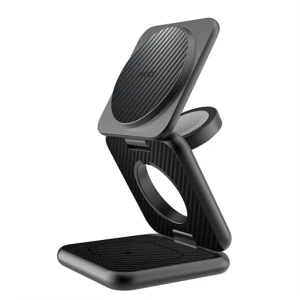 Încărcător wireless wiwu mag go 3 în 1 wi-w035 negru Thumbnail 2