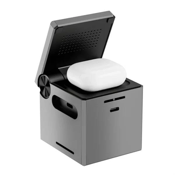 Încărcător wireless wiwu small aquare 3 în 1 wi-w030 gri 2