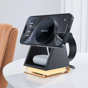 Suport de încărcare wireless 3 în 1 acefast e17 pentru birou, negru Thumbnail 2