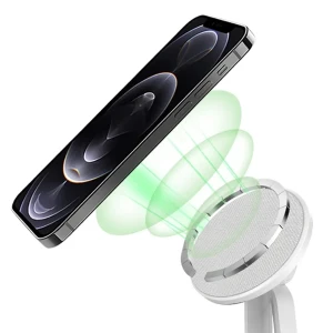 Încărcător wireless magnetic wiwu 2 în 1 m13 alb Thumbnail 3