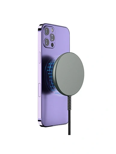 Încărcător wireless magnetic transparent wiwu m14 transparent 4