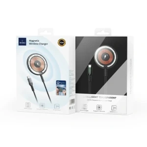 Încărcător wireless magnetic transparent wiwu m14 transparent Thumbnail 6
