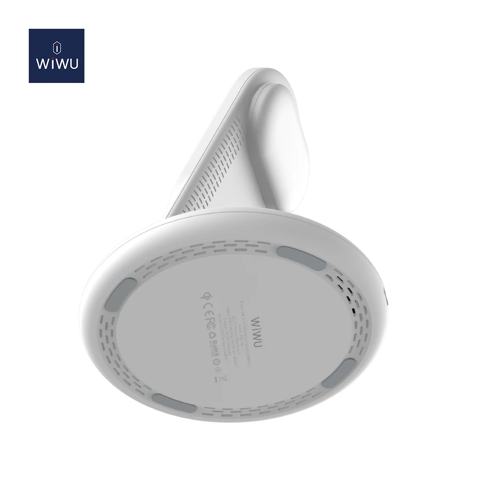 Беспроводное зарядное устройство wiwu power air 3-в-1, белое. 4