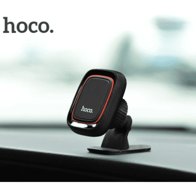 Suport magnetic auto hoco ca24 lotto series, negru, cu sistem de prindere centrală 2