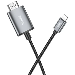 Кабель hoco ua27 hd с экранным меню, ip-подключение к hdtv, металлический серый.