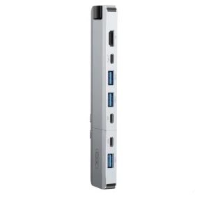 Xo hub017 type-c 9-в-1 магнитная металлическая док-станция (type-c к usb3.0*3+hdmi*2+pd*2+rj45+type-c p) Thumbnail 2