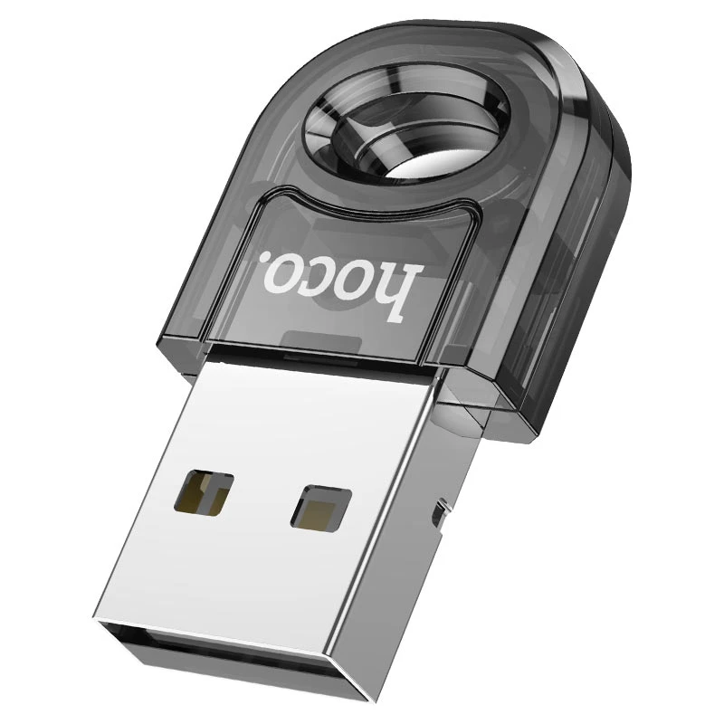 Адаптер hoco ua28 usb bluetooth, прозрачно-черный 2