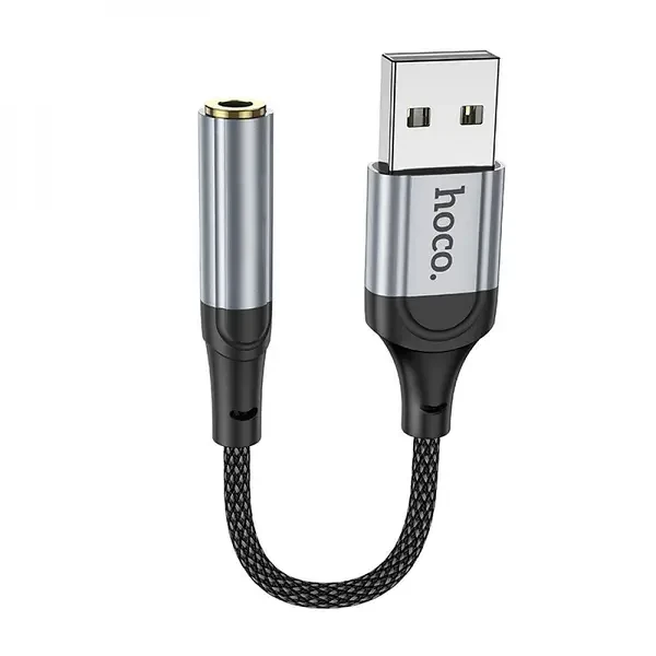 Placă de sunet externă hoco ls36 fresh, usb la 3.5, neagră 2