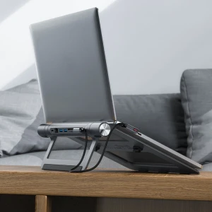 Acefast e5 plus suport multifuncțional usb-c hub pentru laptop, gri spațial Thumbnail 6