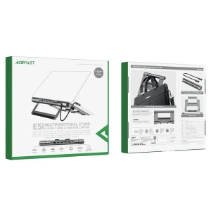 Acefast e5 plus suport multifuncțional usb-c hub pentru laptop, gri spațial Thumbnail 8