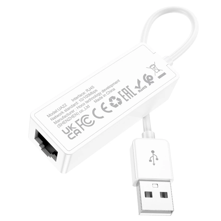 Adaptor ethernet usb hoco ua22 acquire (100 mbps) alb 2