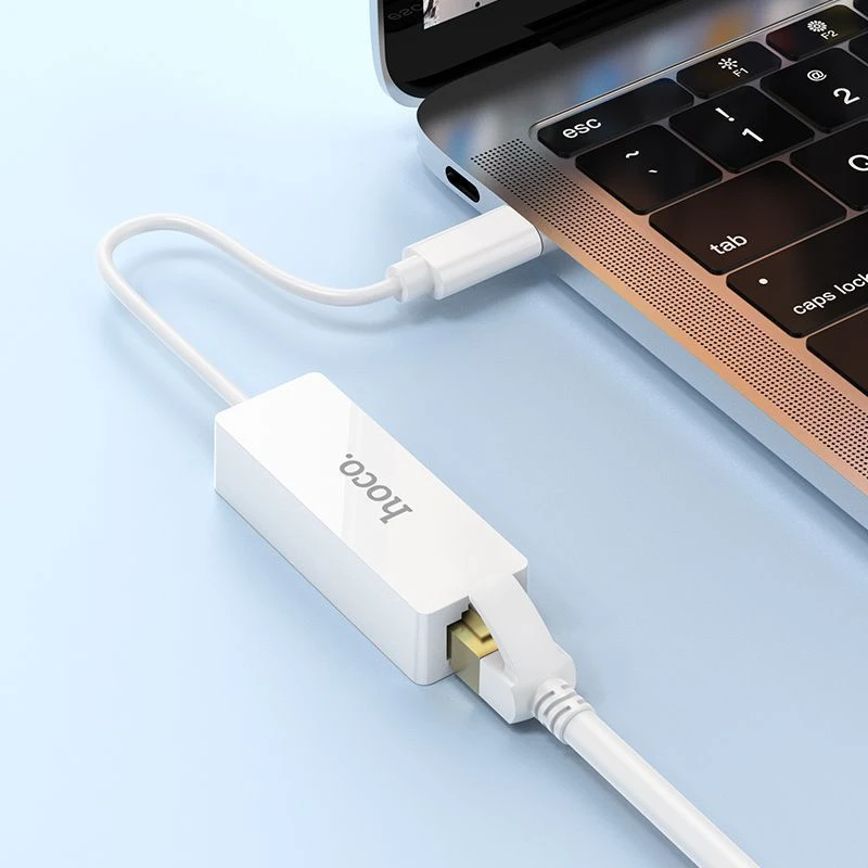 Adaptor ethernet hoco ua22 acquire type-c (100 mbps) alb 2
