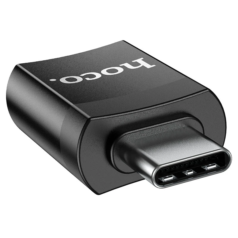 Adaptor hoco ua17 type-c mascul la usb mamă usb 3.0 negru 2