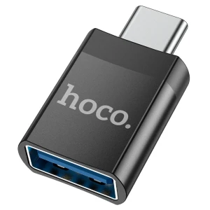 Адаптер hoco ua17 type-c «папа» — usb «мама» usb3.0, черный. Thumbnail 2