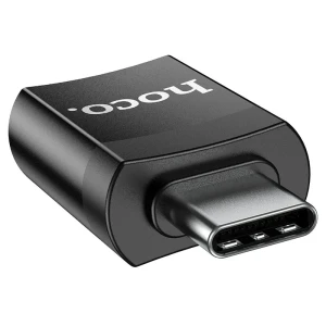 Адаптер hoco ua17 type-c «папа» — usb «мама» usb3.0, черный. Thumbnail 3
