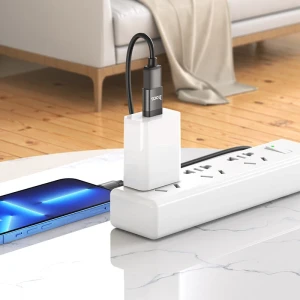 Adaptor hoco ua17 type-c mascul la usb mamă usb 3.0 negru Thumbnail 4