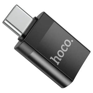 Adaptor hoco ua17 type-c mascul la usb mamă usb 3.0 negru Thumbnail 3