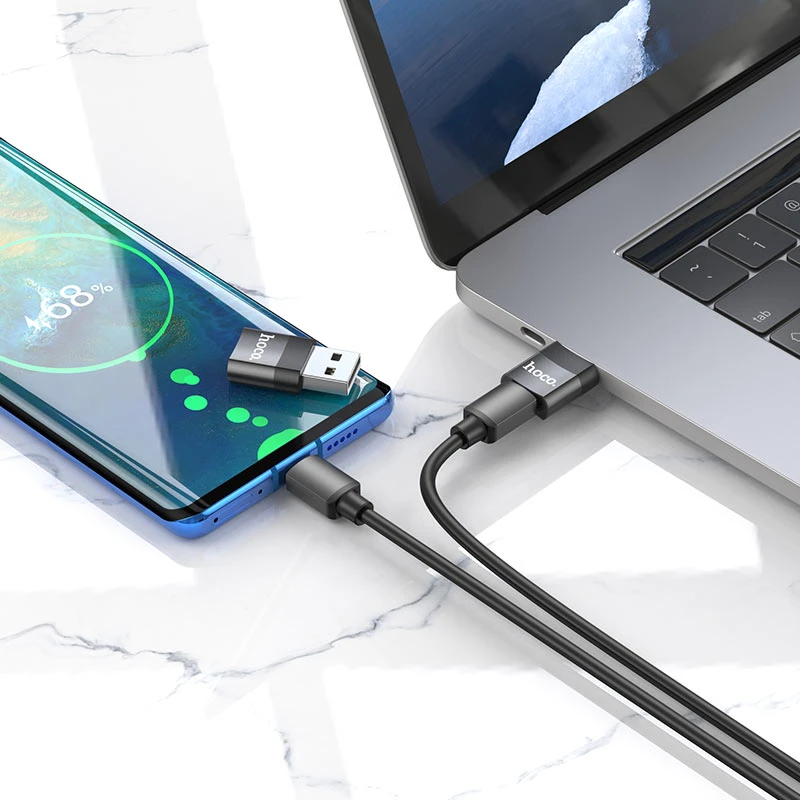 Adaptor hoco ua17 ip mascul la usb mamă usb2.0 negru 5