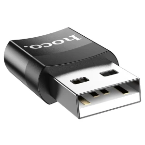 Adaptor hoco ua17 ip mascul la usb mamă usb2.0 negru Thumbnail 3
