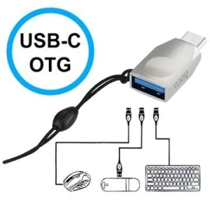 Adaptor otg hoco ua9 type-c, nichel perlat Thumbnail 2