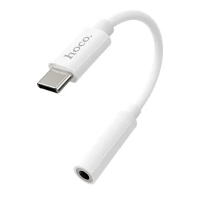 Цифровой аудиоконвертер hoco ls30 type-c 3,5 мм, белый