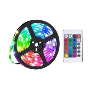 Светодиодная лента hoco dl30 plus usb с изменяемым цветом подсветки (длина = 4 м), черная. Thumbnail 2