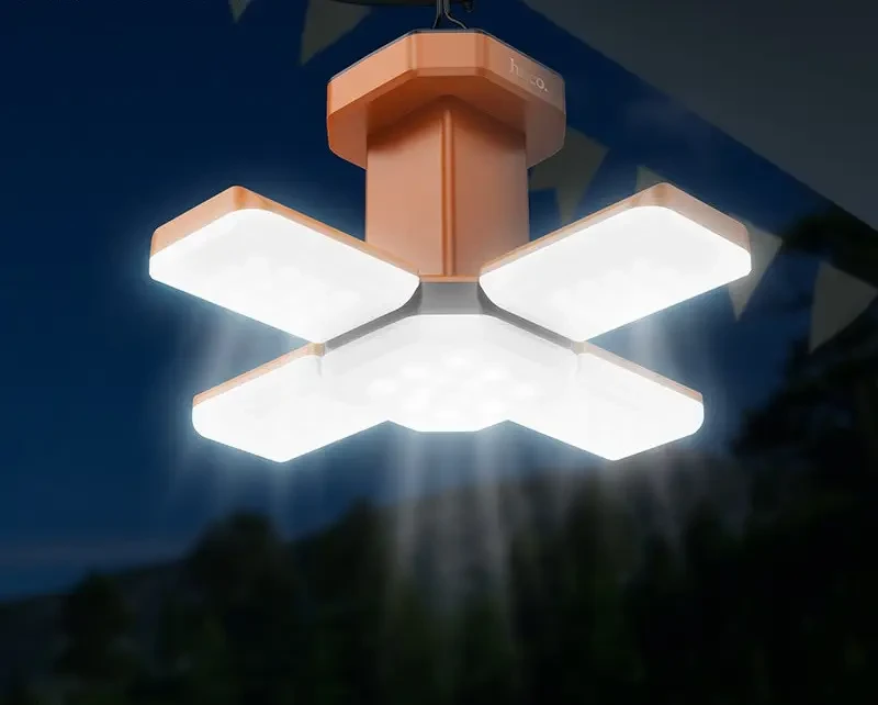 Lampă de camping cu lumină rece hoco dl20, portocalie 2
