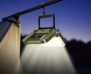 Hoco dl22 firefly, lampă solară de camping în aer liber, verde deschis