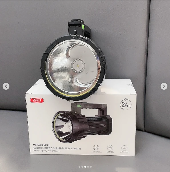 Lanternă portabilă mare xo yh21, 2400mah, neagră 2