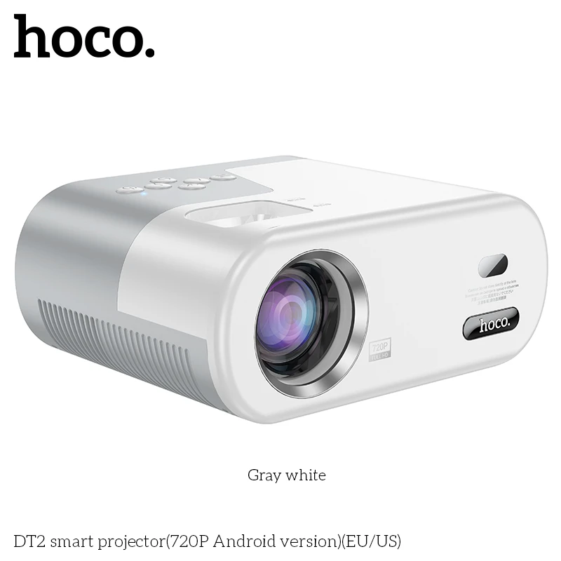 Proiector inteligent hoco dt2 (versiunea android 720p) (ue) gri alb 2